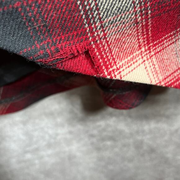 Pendleton Skirt Womens 14 Red Black Tartan Plaid Wool A-Line Career Scottish - Picture 7 of 13